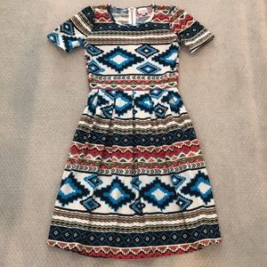 Lularoe Aztec print dress